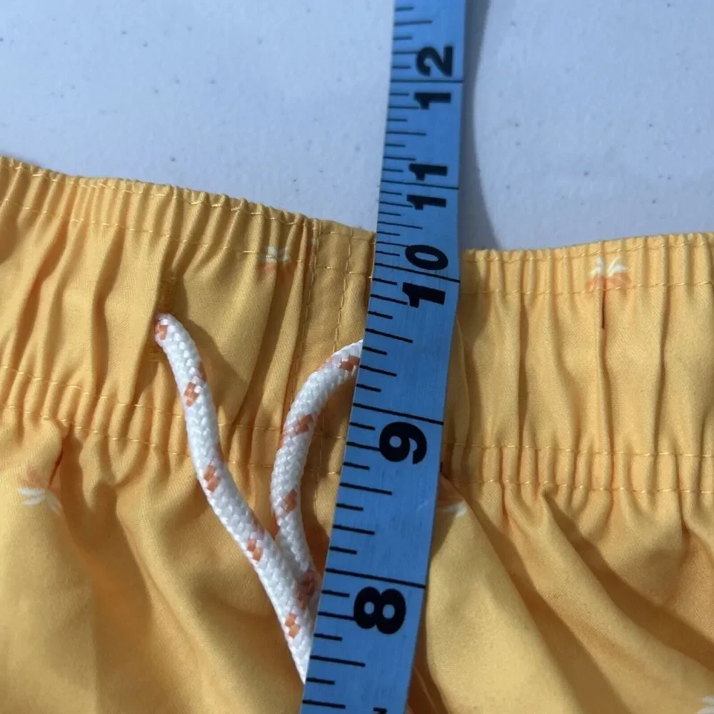 Goodiellow Co Board‎ Shorts Mens Small Yellow Swim Trunks 7 Surf Beach